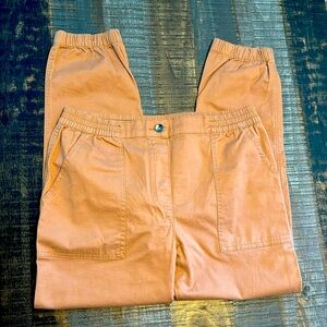 Womens Mid Rise Joggers Cotton On Brand burnt peach color size 10